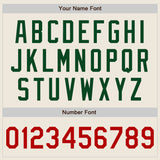 Custom Cream Red-Green Authentic Baseball Jersey