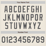 Custom Cream Steel Gray Authentic Baseball Jersey