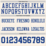 Custom Cream Royal Authentic Football Jersey