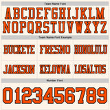 Custom Cream Orange-Black Authentic Football Jersey