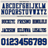 Custom Cream Royal-Black Authentic Football Jersey