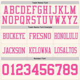 Custom Cream Pink Authentic Football Jersey