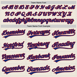 Custom Cream Royal-Red Authentic Baseball Jersey