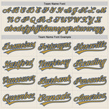 Custom Cream Old Gold-Royal Authentic Baseball Jersey