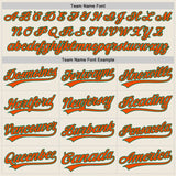 Custom Cream Orange-Kelly Green Authentic Baseball Jersey