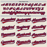 Custom Cream Red-Royal Authentic Baseball Jersey