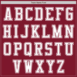 Custom Crimson White Authentic Baseball Jersey
