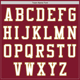 Custom Crimson White-Old Gold Authentic Baseball Jersey