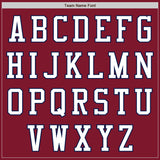 Custom Crimson White-Navy Authentic Baseball Jersey