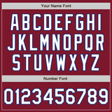 Custom Crimson White-Royal Authentic Baseball Jersey