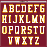 Custom Crimson White-Gold Authentic Baseball Jersey