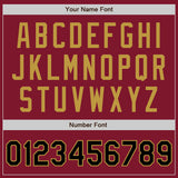 Custom Stitched Crimson Black-Old Gold Baseball Pullover Sweatshirt Hoodie