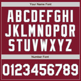 Custom Stitched Crimson White-Gray Baseball Pullover Sweatshirt Hoodie