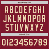 Custom Stitched Crimson Cream-Crimson Baseball Pullover Sweatshirt Hoodie