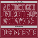 Custom Stitched Crimson-White Pullover Sweatshirt Hoodie