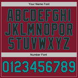 Custom Stitched Crimson Teal-Black Pullover Sweatshirt Hoodie
