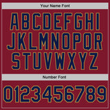 Custom Stitched Crimson Navy-Old Gold Pullover Sweatshirt Hoodie