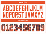 Custom Gray Orange-Navy Drift Fashion Football Jersey