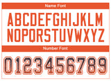 Custom Navy Orange-White Drift Fashion Football Jersey