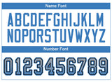 Custom Light Gray Powder Blue-Black Drift Fashion Football Jersey