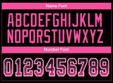 Custom Black Pink-White Drift Fashion Football Jersey