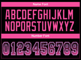 Custom Black Pink-Light Blue Drift Fashion Football Jersey