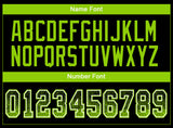 Custom Black Neon Green-White Drift Fashion Football Jersey