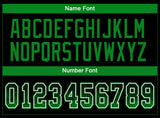 Custom Black Grass Green-White Drift Fashion Football Jersey