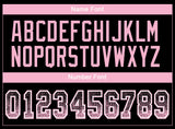 Custom Black Light Pink-White Drift Fashion Football Jersey