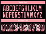 Custom Black Medium Pink-White Drift Fashion Football Jersey