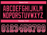 Custom Black Neon Pink-White Drift Fashion Football Jersey