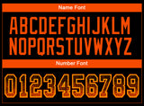 Custom Black Orange-Yellow Drift Fashion Football Jersey