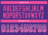 Custom Purple Pink-White Drift Fashion Football Jersey