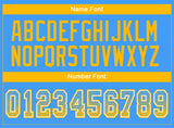 Custom Powder Blue Gold-White Drift Fashion Football Jersey