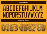 Custom Gold Brown-White Drift Fashion Football Jersey