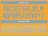 Custom Gold Powder Blue-White Drift Fashion Football Jersey