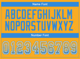Custom Gold Powder Blue-White Drift Fashion Football Jersey