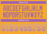 Custom Gold Medium Purple-White Drift Fashion Football Jersey