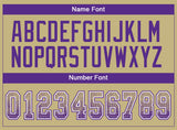 Custom Vegas Gold Purple-White Drift Fashion Football Jersey