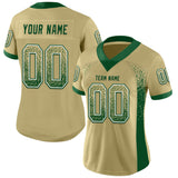 Custom Vegas Gold Green-White Drift Fashion Football Jersey