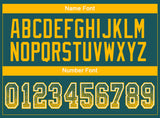 Custom Midnight Green Gold-White Drift Fashion Football Jersey