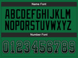 Custom Kelly Green Black-Gray Drift Fashion Football Jersey