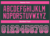 Custom Green Pink-White Drift Fashion Football Jersey