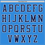 Custom Electric Blue Navy-White Authentic Baseball Jersey