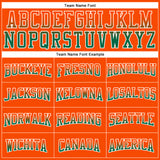 Custom Stitched Orange Kelly Green-White Fade Fashion Arrow Sports Pullover Sweatshirt Hoodie