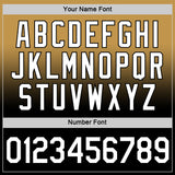 Custom Old Gold White-Black Fade Fashion Performance T-Shirt