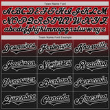 Custom Red Black-White Authentic Fade Fashion Baseball Jersey