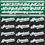 Custom Kelly Green Black-Gray Authentic Fade Fashion Baseball Jersey