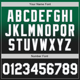 Custom Kelly Green Black-Gray Authentic Fade Fashion Baseball Jersey