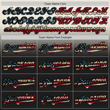 Custom Cream Vintage USA Flag-Black Authentic Fade Fashion Baseball Jersey